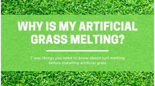 Why is my artificial grass melting?