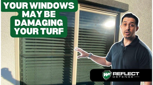 Windows melting artificial turf and vinyl siding