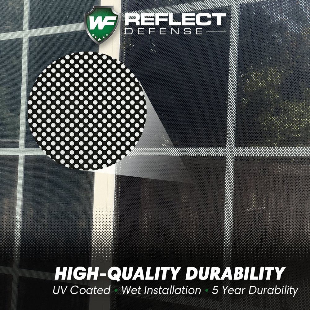 Reflect Defense - anti reflective window film to prevent artificial turf, vinyl siding, car molding, patio furniture and pool covers from melting 